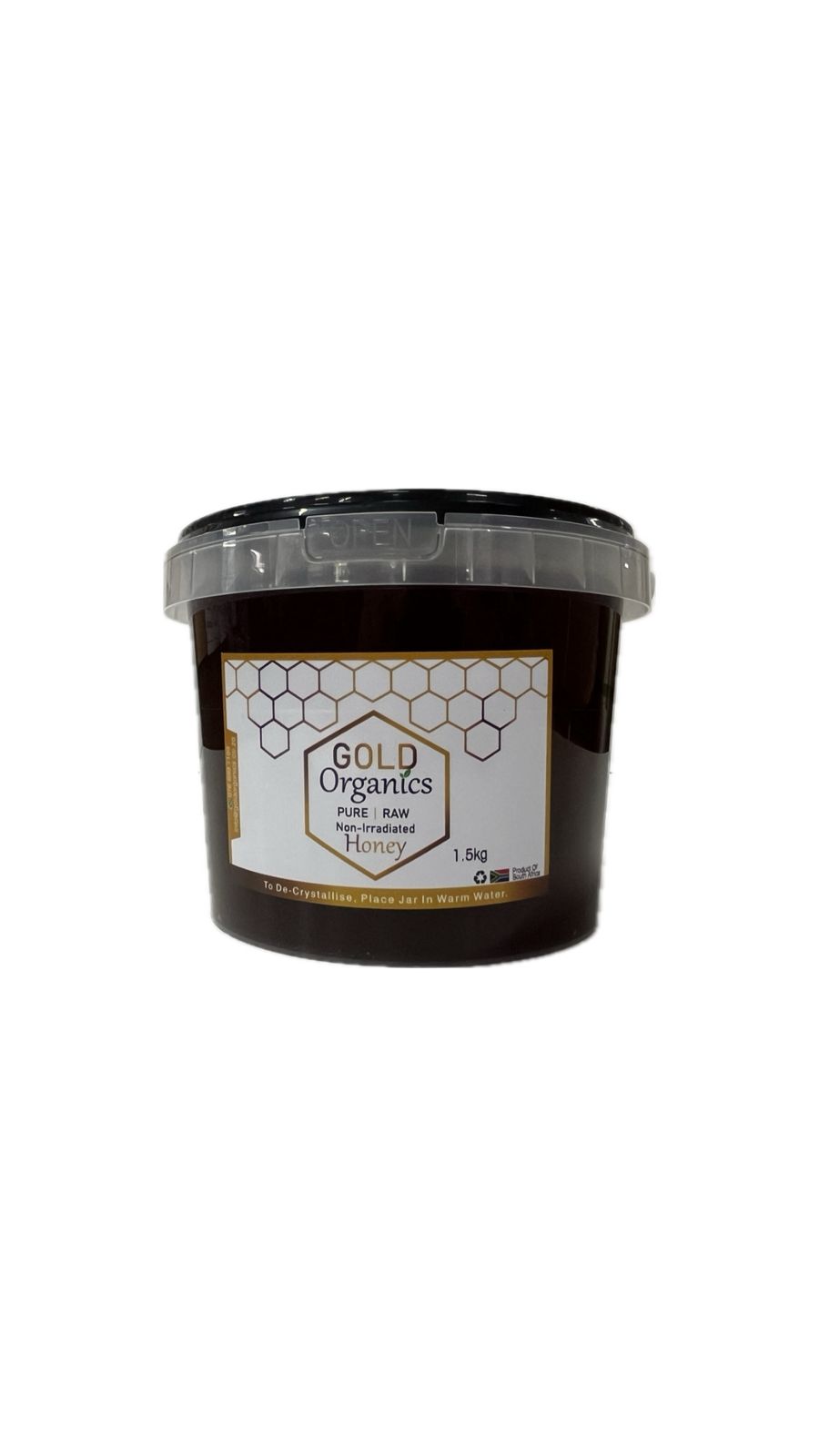 HONEY 1.5 Gold Organics Blue Gum Honey 1.5KG - Image 1