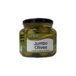O.S.A Olives Jumbo Green Glaas  540G