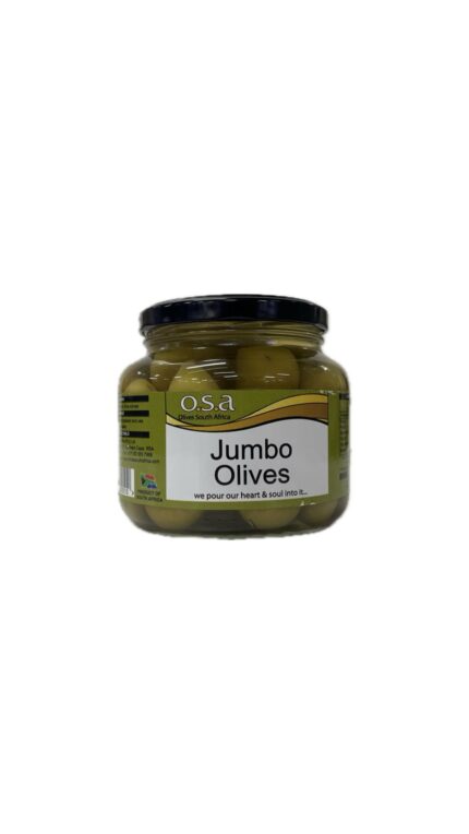O.S.A Olives Jumbo Green Glaas  540G